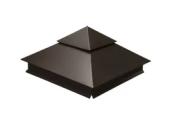 Колпак на столб двойной 390х390мм 0,45 Drap TX с пленкой RR 32 темно-коричневый – Купить оптом и в розницу