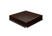 Колпак на столб крышка 390х390мм 0,5 Satin Matt с пленкой RAL 8017 шоколад – Купить оптом и в розницу