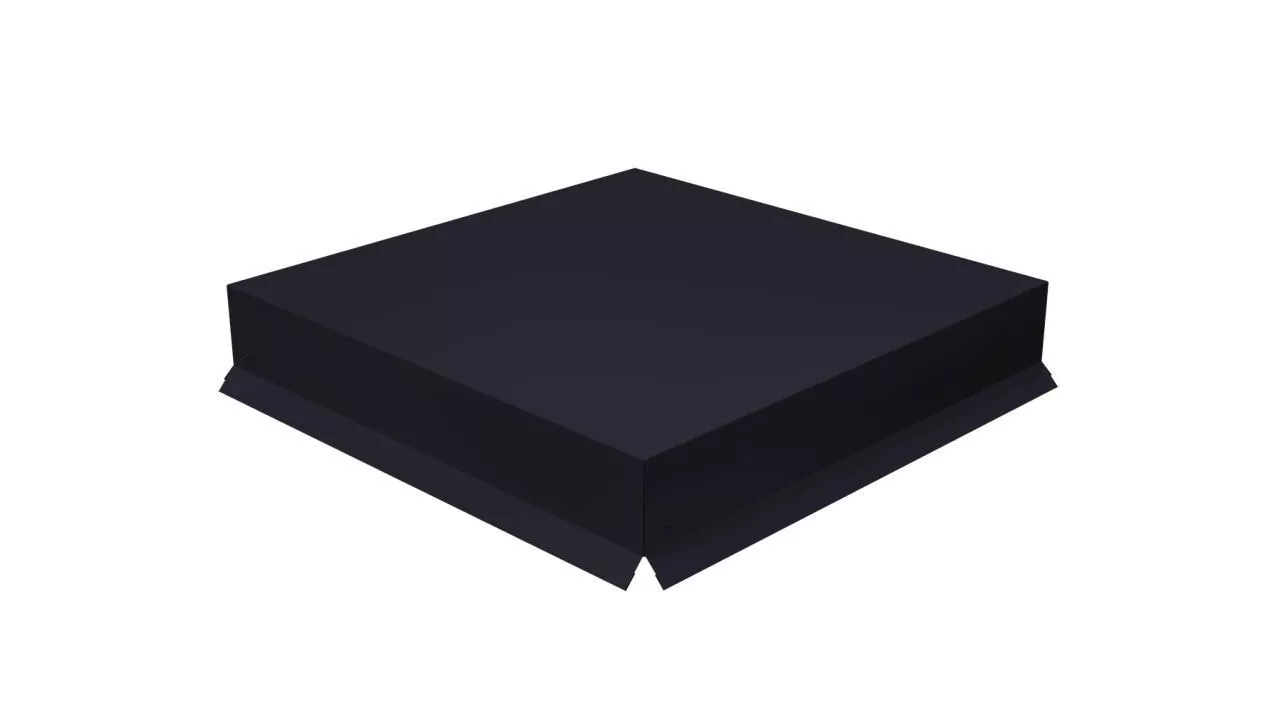 Колпак на столб крышка 540х290мм 0,45 Drap TX с пленкой RAL 9005 черный купить в краснодаре