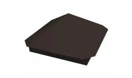 Колпак на столб Пирамида 390х390мм 0,45 PE с пленкой RR 32 темно-коричневый. Цена: 2175 руб. Артикул: 32064