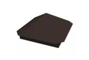 Колпак на столб Пирамида 390х390мм 0,45 PE с пленкой RR 32 темно-коричневый – Купить оптом и в розницу