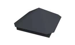 Колпак на столб Пирамида 490х490мм 0,5 Satin с пленкой RAL 7024 мокрый асфальт. Цена: 2965 руб. Артикул: 32041