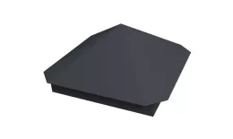 Колпак на столб Пирамида 375х375мм 0,45 PE с пленкой RAL 7024 мокрый асфальт. Цена: 2091 руб. Артикул: 32002