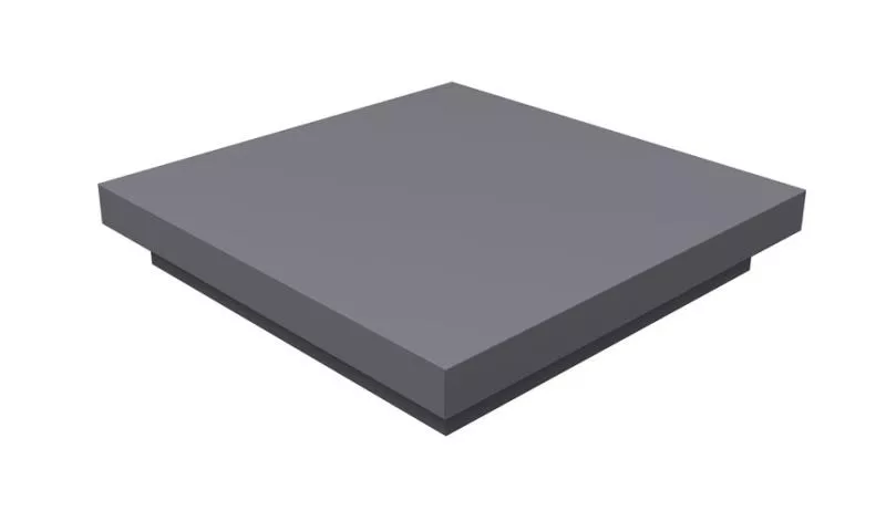 Колпак на столб плоский 385х385мм 0,45 Drap TX с пленкой RAL 7004 сигнальный серый купить в краснодаре