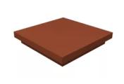 Колпак на столб плоский 390х390мм 0,45 Drap с пленкой RAL 8004 терракота – Купить оптом и в розницу