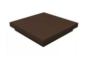 Колпак на столб плоский 390х390мм 0,45 PE с пленкой RAL 8017 шоколад – Купить оптом и в розницу