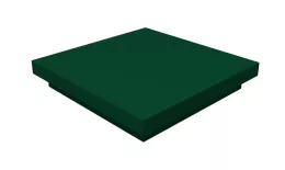 Колпак на столб плоский 390х390мм 0,5 Satin с пленкой RAL 6005 зеленый мох. Цена: 2142 руб. Артикул: 32379