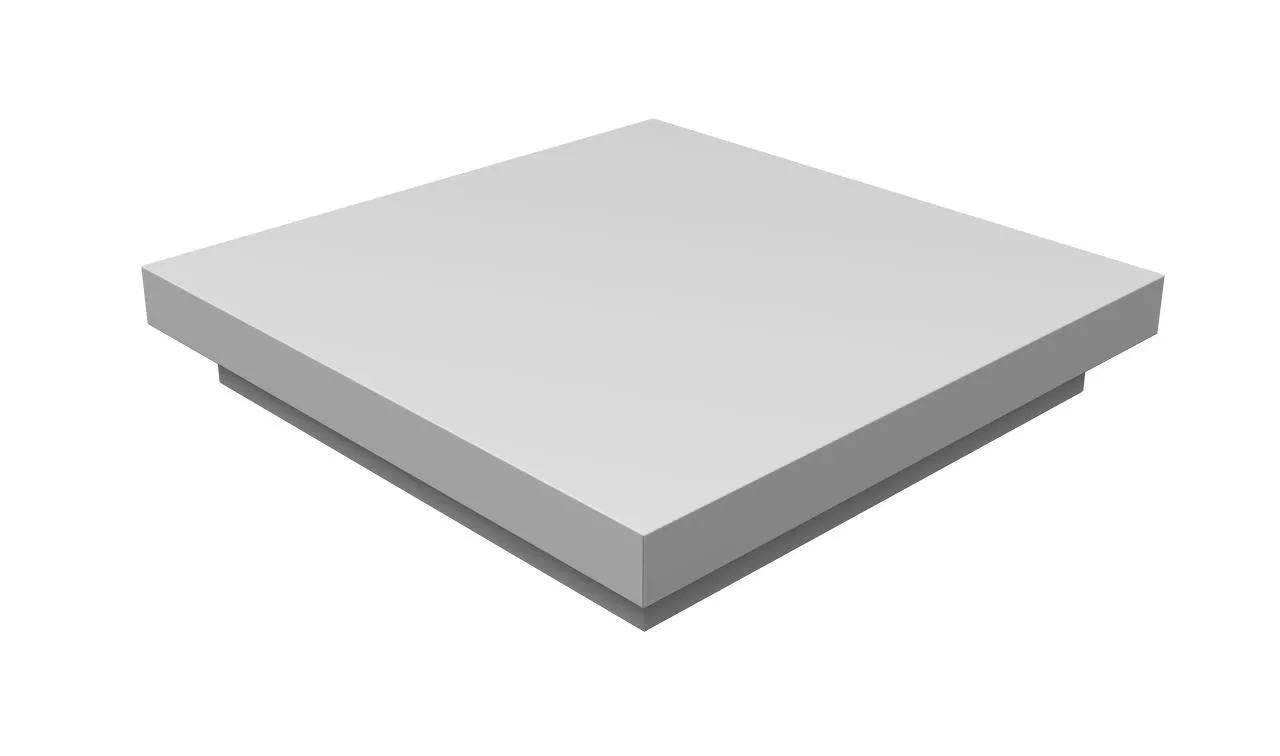 Колпак на столб плоский 390х390мм 0,5 Satin с пленкой RAL 9003 сигнальный белый купить в краснодаре