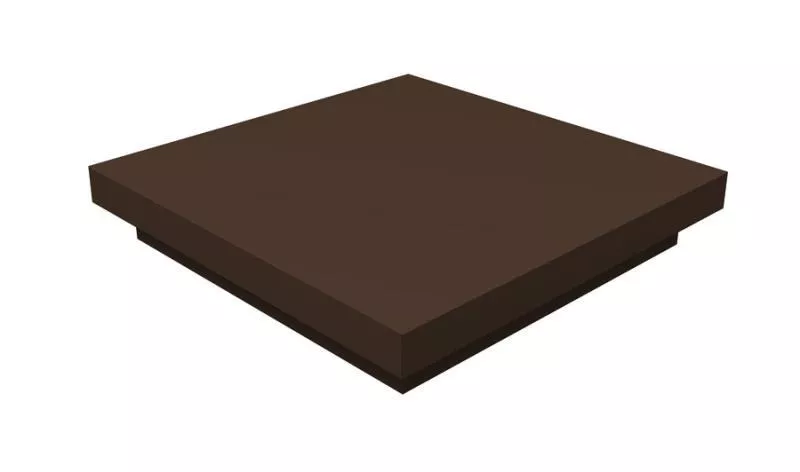 Колпак на столб плоский 550х465мм 0,5 Satin с пленкой RAL 8017 шоколад купить в краснодаре