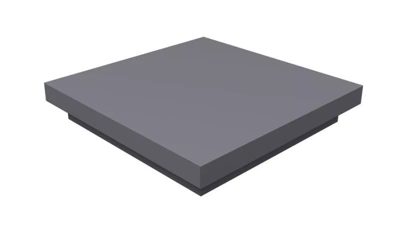 Колпак на столб плоский 960х250мм 0,45 PE с пленкой RAL 7004 сигнальный серый купить в краснодаре