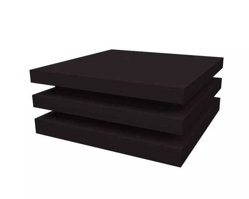 Колпак на столб плоский елка 440х440мм 0,45 Drap TX с пленкой RAL 9005 черный купить в краснодаре