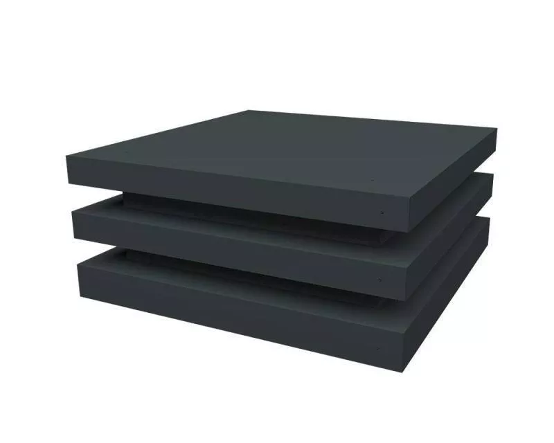 Колпак на столб плоский елка 640х380мм 0,5 Satin Matt TX с пленкой RAL 7016 антрацитово-серый купить в краснодаре