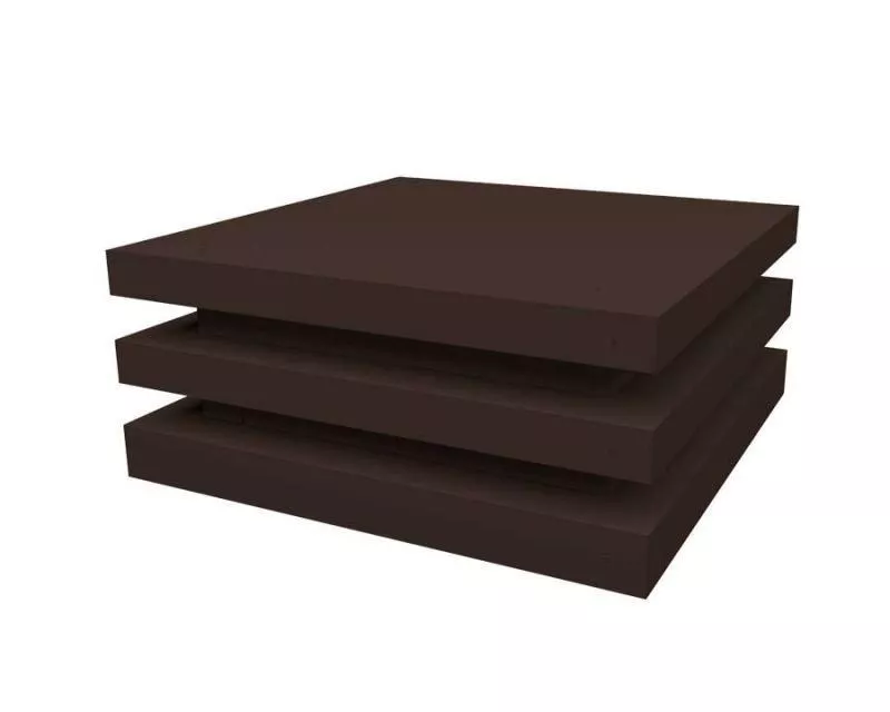 Колпак на столб плоский елка 510х380мм 0,45 Drap ST с пленкой RR 32 темно-коричневый купить в краснодаре