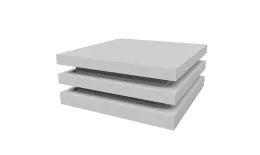 Колпак на столб плоский елка 510х510мм 0,45 Drap TX с пленкой RAL 9003 сигнальный белый. Артикул: 32937