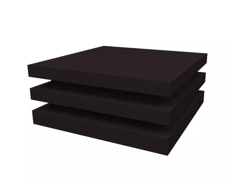 Колпак на столб плоский елка 340х340мм 0,5 Satin Matt TX с пленкой RAL 9005 черный купить в краснодаре