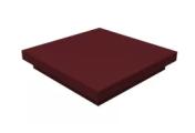 Колпак на столб плоский 380х380мм 0,45 Drap с пленкой RAL 3005 красное вино – Купить оптом и в розницу