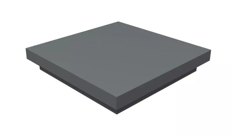 Колпак на столб плоский 450х450мм 0,45 PE с пленкой RAL 7005 мышино-серый купить в краснодаре