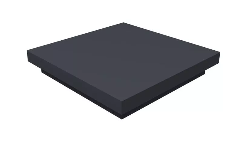 Колпак на столб плоский 375х375мм 0,5 Satin Matt с пленкой RAL 7024 мокрый асфальт купить в краснодаре