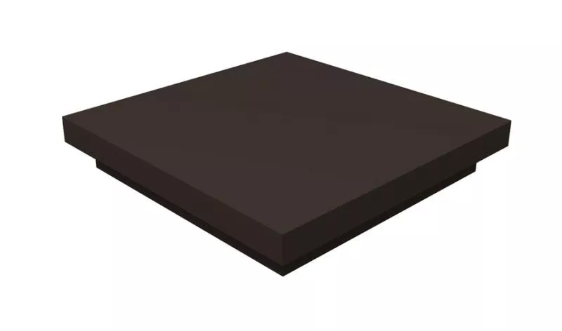 Колпак на столб плоский 390х390мм 0,5 Satin Matt TX с пленкой RR 32 темно-коричневый купить в краснодаре