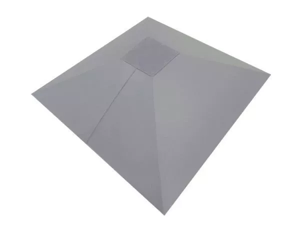 Колпак на столб под фонарь 390х390мм 0,45 PE с пленкой RAL 7004 сигнальный серый купить в краснодаре