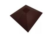 Колпак на столб под фонарь 390х390мм 0,45 Drap TX с пленкой RAL 8017 шоколад – Купить оптом и в розницу