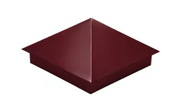 Колпак на столб 390х390мм 0,45 Drap TX с пленкой RAL 3005 красное вино. Цена: 1490 руб. Артикул: 31880