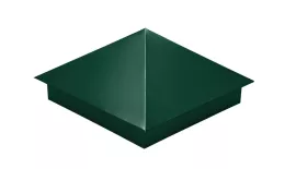 Колпак на столб 390х390мм 0,4 PE с пленкой RAL 6005 зеленый мох. Цена: 808 руб. Артикул: 31874