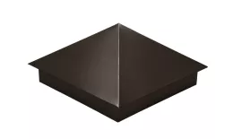 Колпак на столб 390х390мм с отливом 0,45 Drap ST с пленкой RR 32 темно-коричневый. Цена: 1490 руб. Артикул: 31985