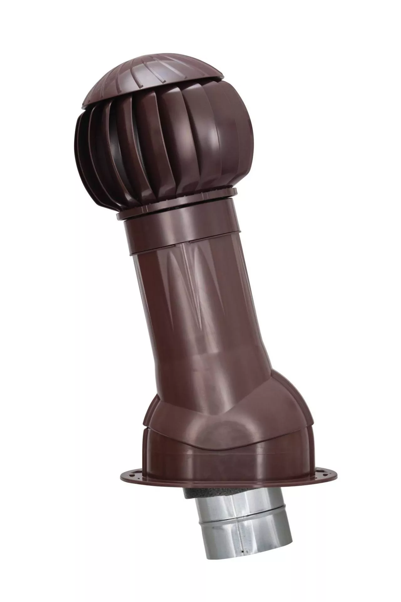 Комплект вентиляции Gervent для кровли фальцевой и гибкой черепицы, 160 мм, труба изолированная 125 мм, RAL 8017 шоколадно-коричневый купить в краснодаре