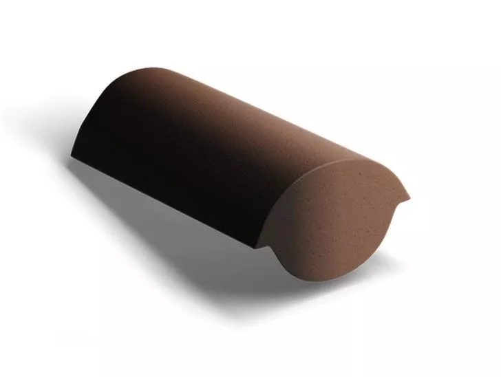 Конечная коньковая черепица Kriastak. Цементно-песчаная. Antik. Коричневый купить в краснодаре