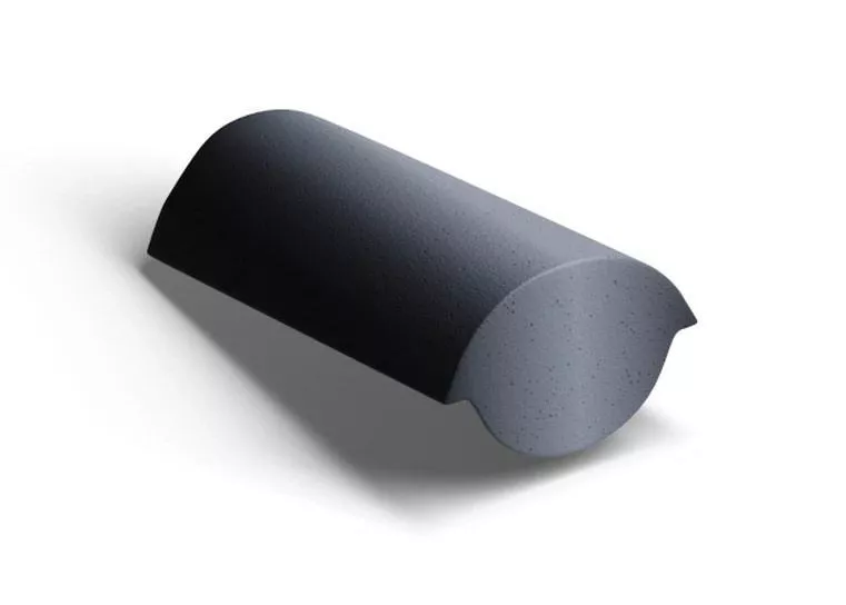 Конечная коньковая черепица Kriastak. Цементно-песчаная. Antik. Графит купить в краснодаре