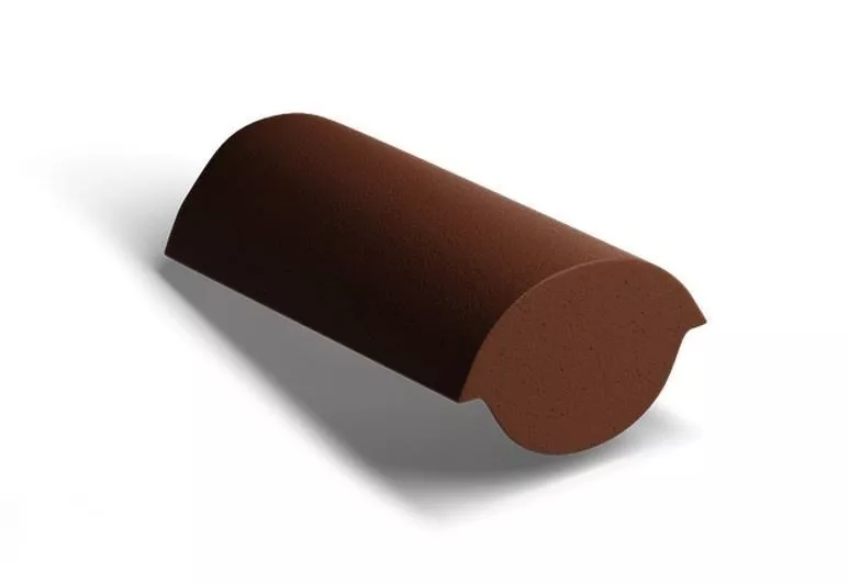 Конечная коньковая черепица Kriastak. Цементно-песчаная. Classic Коричневый купить в краснодаре