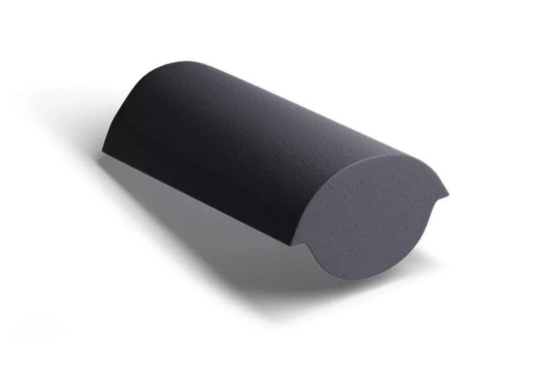 Конечная коньковая черепица Kriastak. Цементно-песчаная. Classic Графит купить в краснодаре