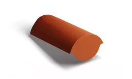 Конечная коньковая черепица Kriastak. Цементно-песчаная. Classic Кирпично-красный. Артикул: Kriastak_048