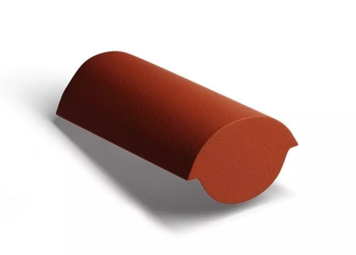 Конечная коньковая черепица Kriastak. Цементно-песчаная. Classic Красный купить в краснодаре