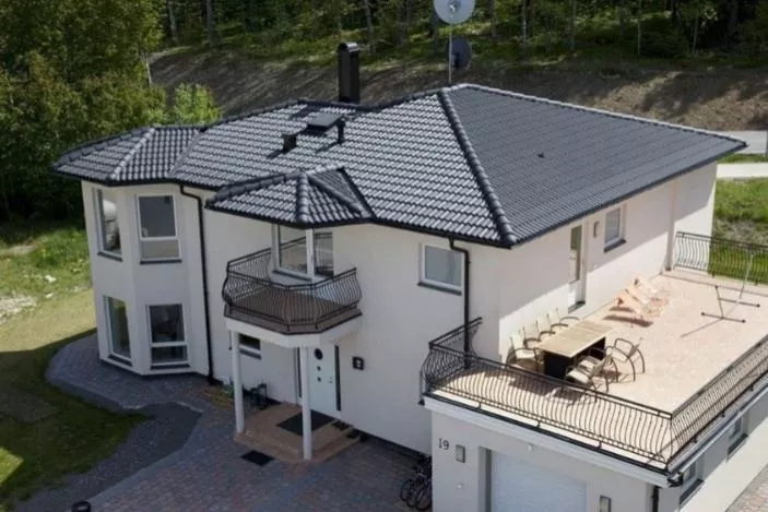 Х-образная черепица Kriastak. Цементно-песчаная. Antik. Графит купить в краснодаре