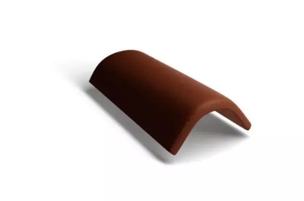 Коньковая черепица Kriastak. Цементно-песчаная. 3 шт./пог.м, Classic Коричневый купить в краснодаре