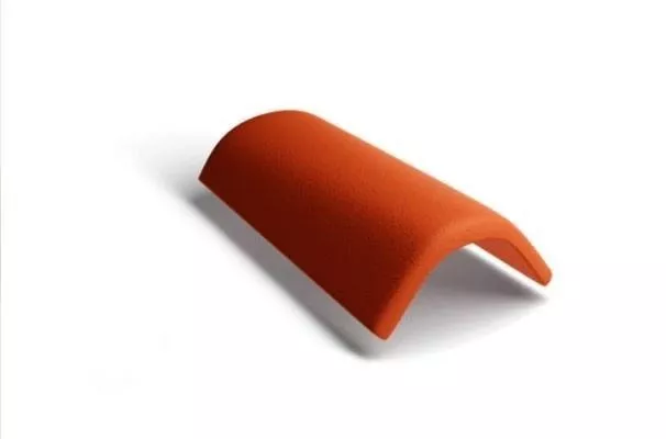 Коньковая черепица Kriastak. Цементно-песчаная. 3 шт./пог.м, Antik. Кирпично-красный купить в краснодаре