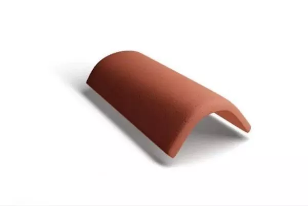 Коньковая черепица Kriastak. Цементно-песчаная. 3 шт./пог.м, Lite Красный неокрашенный купить в краснодаре