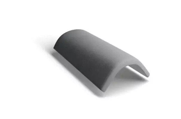 Коньковая черепица Kriastak. Цементно-песчаная. 3 шт./пог.м, Lite Серый неокрашенный купить в краснодаре