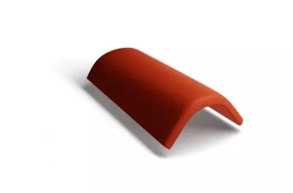 Коньковая черепица Kriastak. Цементно-песчаная. 3 шт./пог.м, Classic Красный купить в краснодаре