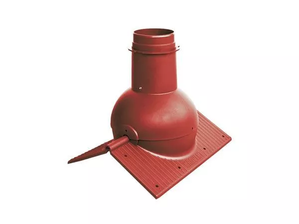 Коньковый элемент Krovent Pipe-Cone Красно - коричневый купить в краснодаре