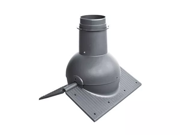 Коньковый элемент Krovent Pipe-Cone серый купить в краснодаре