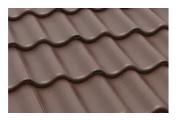 Цементно-песчаная минеральная черепица Braas Протектор коричневый – Купить оптом и в розницу