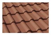 Цементно-песчаная минеральная черепица Braas Франкфурт коричневый – Купить оптом и в розницу