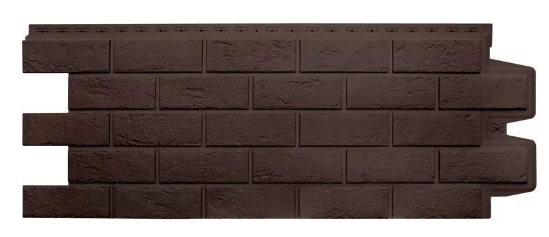 Фасадные панели GRAND LINE Коллекция Состаренный Кирпич Classic шоколадный купить в краснодаре