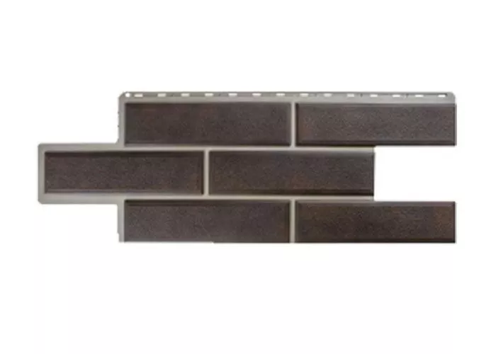 Фасадные панели Альта-Профиль Камень Венецианский Коричневый купить в краснодаре