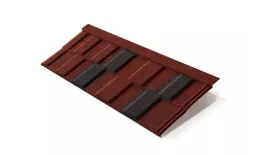 Композитная черепица Metrotile MetroViksen Красно-черный. Цена: 1612 руб. Артикул: Metrotile5-redbl