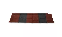 Композитная черепица Metrotile IShingle Красно-черный. Артикул: MetrotileShingle-redbl