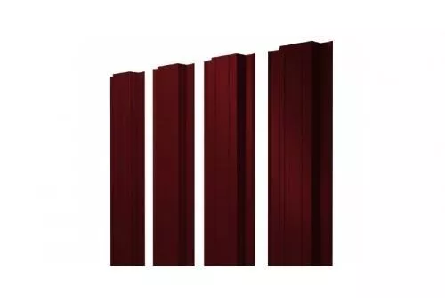 Штакетник Grand Line Прямоугольный 0,45 PE Double RAL 3005 Красное вино купить в краснодаре
